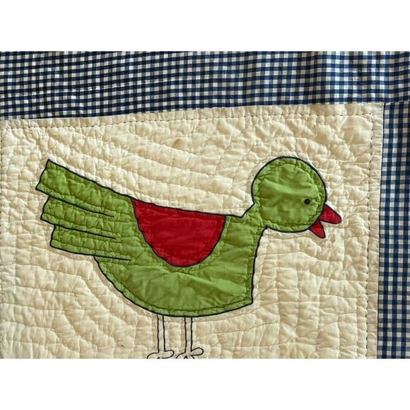 The Country Store HTF patchwork quilt country cottage vintage farmhouse 100x86 - Picture 11 of 16